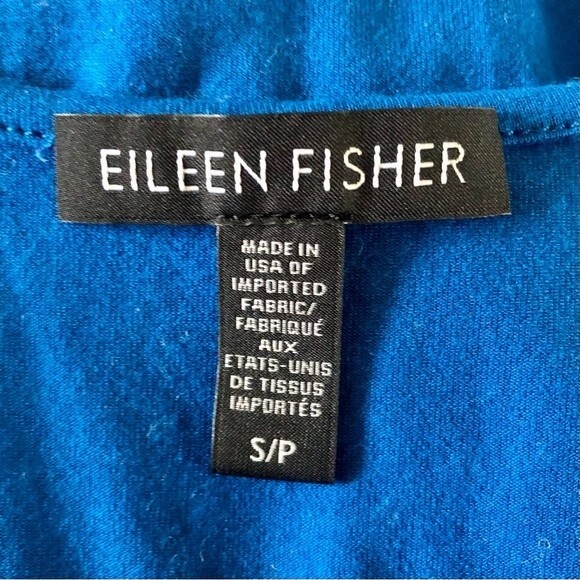 Eileen Fisher Blue Viscose Tank Top Size Small - Picture 3 of 4